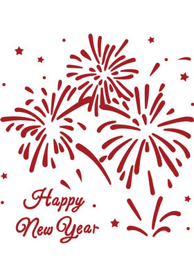 2027过羊新年装饰品网红氛围布置造场景春节烟花贴纸打卡墙面拍照
