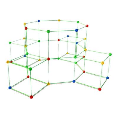 互动儿童积木玩具diy插珠帐篷