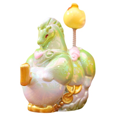 新年盲盒礼物可爱吉祥马摆件