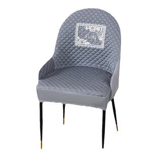 餐桌椅套罩大闪电扶手全包加厚防滑弹力餐厅椅子套罩椅垫坐垫凳套