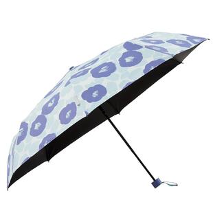 珍妮花莫奈花园黑胶防晒三折晴雨两用男女遮阳防紫外线折叠太阳伞