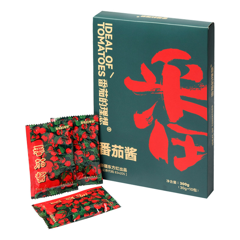 番茄酱新疆儿童无添加番茄膏小包装家用0脂肪番茄红素西红柿酱30g