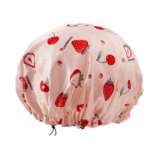 双层浴帽女防水洗澡家用厨房防油烟头套发膜专用成人沐浴帽子新款