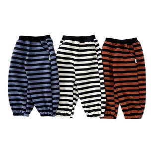 童泰宝宝裤子春秋季男童长裤儿童卫裤女童休闲外出加厚束口裤童装