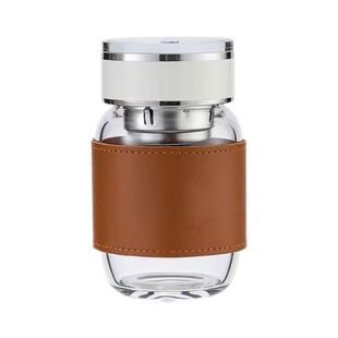 2024新款单层大容量玻璃杯男女士简约爆款网红水杯矮胖胖可爱杯子