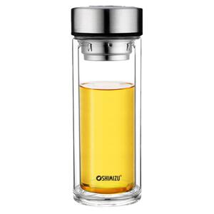 清水泡茶男女加厚耐热双层玻璃杯