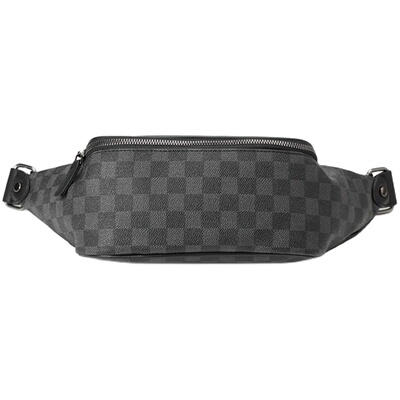 新款男包小挎包经典格纹小胸包