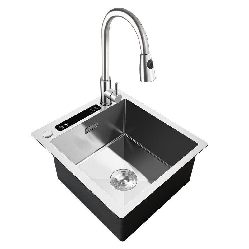 雅仕特超声波水槽洗碗机嵌入式智能净洗机厨房手工不锈钢洗菜单槽
