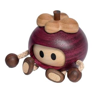 原上城山竹可爱特别实木家居桌面小摆件装饰品原创设计日常礼物