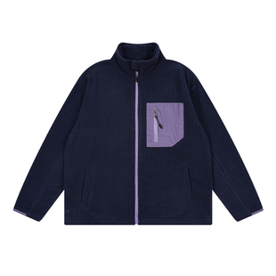 加绒抗静电 MANUKIDS童装男童25冬季波浪摇粒绒保暖中大童外套