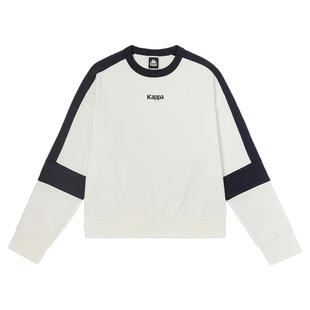 Kappa卡帕背靠背套头衫2026女运动卫衣休闲小落肩圆领外套