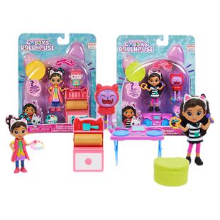 正版盖比的娃娃屋豪华城堡别墅猫咪KTV派对艺术工作室女孩过家家