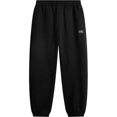 李宁男刺绣休闲卫裤运动裤