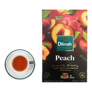 Dilmah迪尔玛F蜜桃红茶20袋茶包 水蜜桃茶包 桃子味茶包 水果茶包
