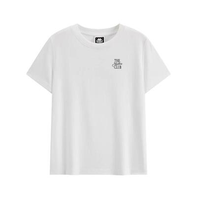 Kappa卡帕女装2026夏季新款休闲修身显瘦透气短袖T恤K0G42TD49D