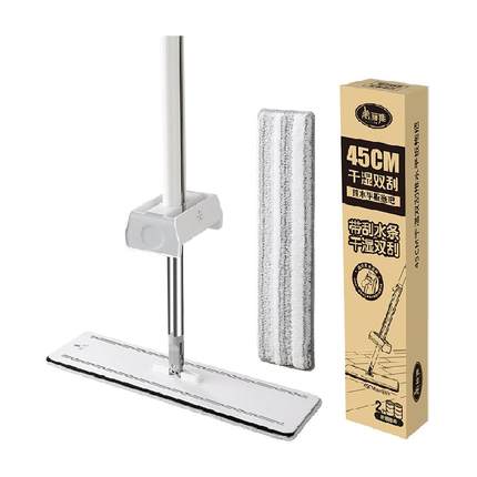 美丽雅免手洗平板拖把干湿两用懒人拖把家用厨房一拖布净拖地神器