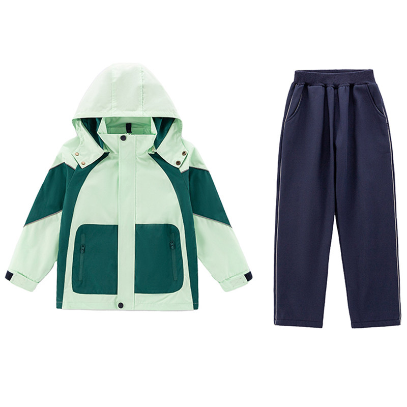 秋冬季小学生班服儿童校服冲锋衣