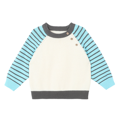 小O爸男婴童 宝宝毛衣男童打底2025新款婴儿纯棉内搭保暖毛衫