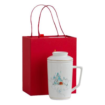 德化陶瓷办公水杯分离男士高档