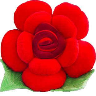 玫瑰花抱枕居家沙发抱枕床头靠枕办公室卧室客厅装饰大靠垫车用女