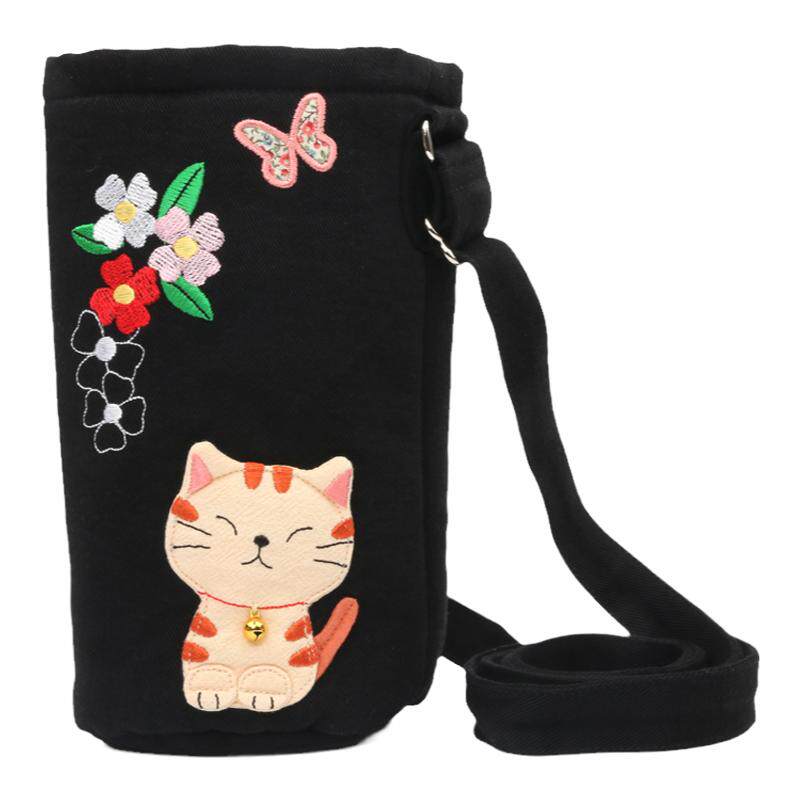日本设计kine猫可爱女士保温杯套