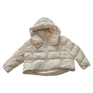 羽绒服女款冬季连帽宽松显瘦前短后长加厚洋气高级感时髦鸭绒外套