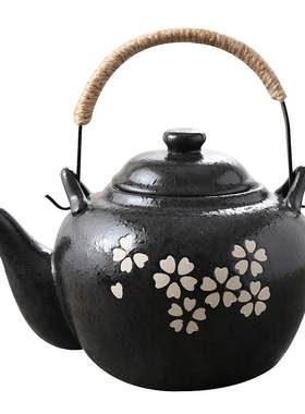 日式陶瓷茶壶下午喜庆红色