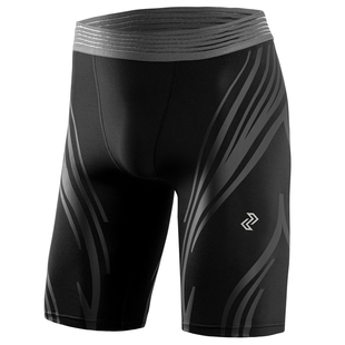 左右力量紧身裤液态氨纶篮球7分压缩运动健身跑步男士高弹训练裤