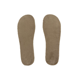 冬女款棉鞋垫薄水晶绒保暖防寒舒适柔软大头皮鞋圆头加绒减震垫黑