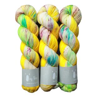 Qing Fibre 进口手染线 High Twist BFL 羊毛高捻毛线 100g/365m