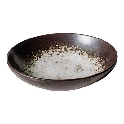 薇薇安的陶屋泼墨创意汤碗家用大号陶瓷面碗创意拉面碗浅口碗