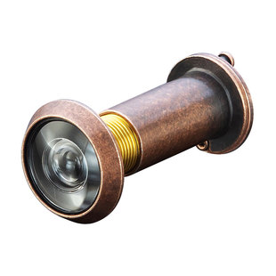 防盗门猫眼门镜家用老式进户门通用高清带后盖可视猫眼门铃二合一