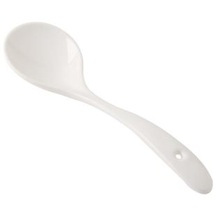 川岛屋陶瓷汤勺家用汤匙长柄高档精致调羹盛汤喝粥小勺子个人专用