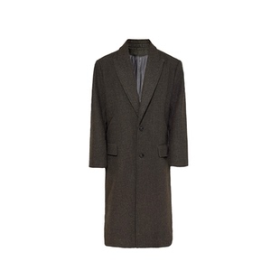 JCAESAR COAT千鸟格剑领大衣 610克羊毛混纺 保暖硬挺 合体微宽松