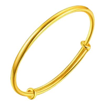 金包银推拉素圈可调节手镯手环女