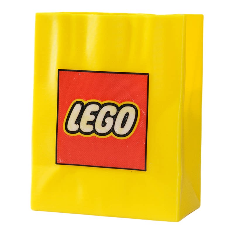 乐高LEGO纸袋造型装饰桌面笔筒
