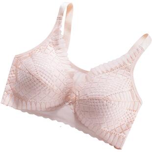 哺乳文胸聚拢防下垂母乳期孕妇胸罩产后喂奶内衣前开扣无钢圈大码