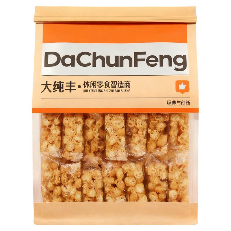 大纯丰哈拉豆膨化食品充饥零食健康办公居家休闲追剧解馋网红小吃