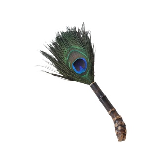 纯手工紫竹根孔雀羽毛拂尘毛掸鸡毛掸子除尘扫灰家用茶台清洁刷子