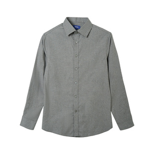 [100%棉]JODOLL乔顿磨毛衬衫商务通勤保暖男士长袖衬衣春季