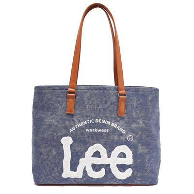 Lee牛仔帆布大容量托特包