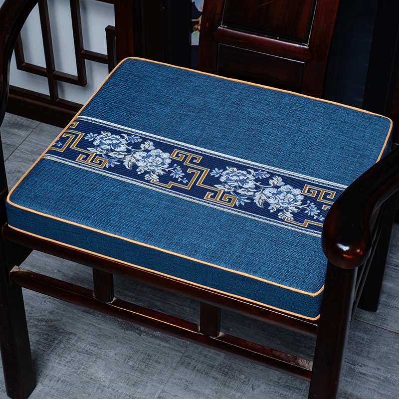 新中式红木椅子坐垫防滑实木家具沙发太师椅圈椅茶桌椅垫餐椅座垫