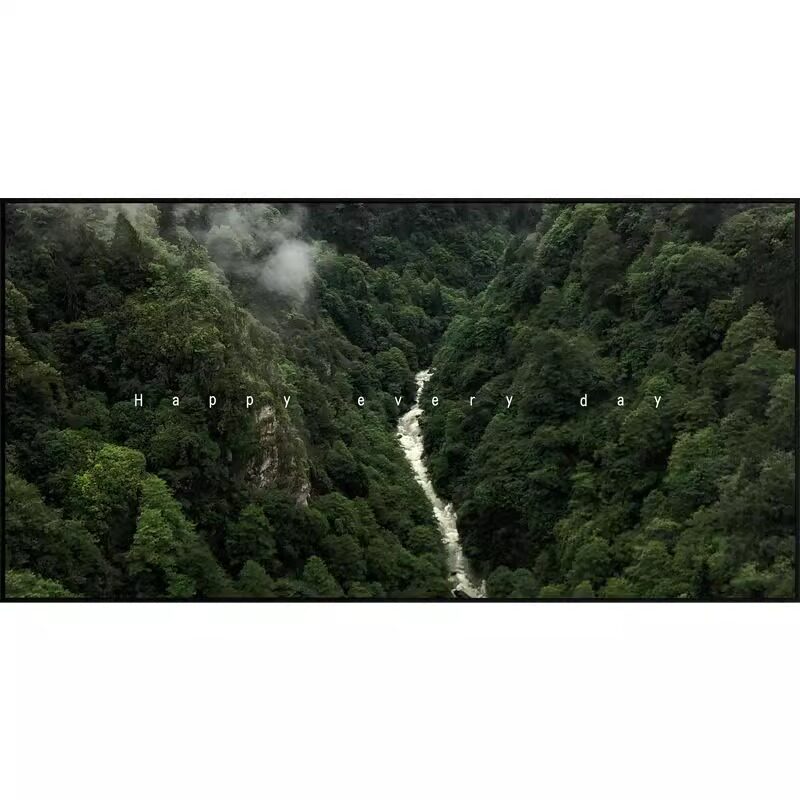 北欧风格风景客厅装饰画沙发背景