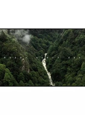 北欧风格风景客厅装饰画沙发背景