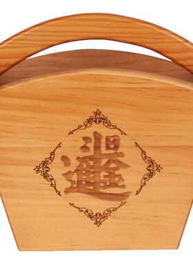 招财木制斗仿古老米斗中式家居斗