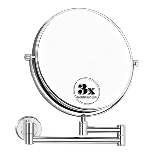 ARROW/箭牌壁挂式化妆镜卫生间浴室折叠镜放大家用镜子梳妆化妆镜