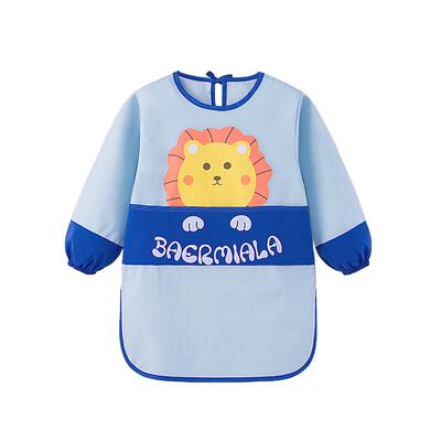 儿童防水画画罩衣宝宝吃饭围兜