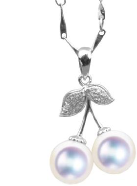 梦克拉18K金钻石海水珍珠强光