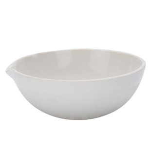 瓷元皿 实验室陶瓷蒸发皿耐高温圆底半球形元皿35/50/60/75/100mm