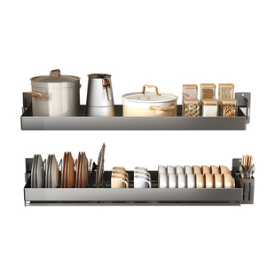 厨房碗碟收纳架碗盘置物架水槽窗台沥碗架窗台壁挂式不锈钢沥水架